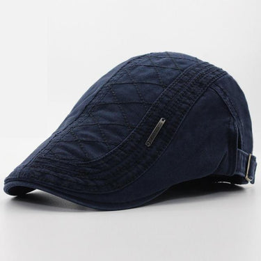 Spring Autumn Fashion Vintage Button Beret Hat Casual Visor Cap for Men - SolaceConnect.com