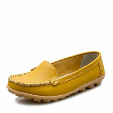Spring Autumn Fashion Women's Genuine Leather Slip-on Flats Loafers - SolaceConnect.com