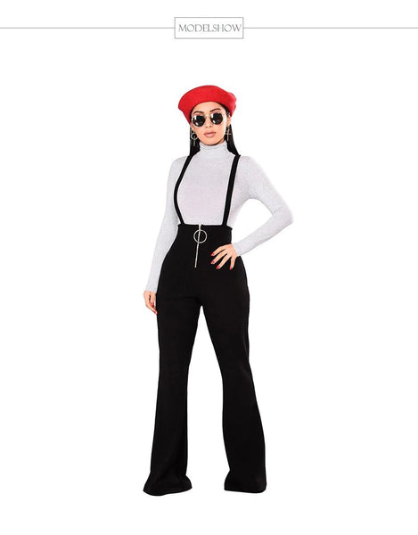 Spring Autumn High Waist Casual Women's Flare Pants with Wide Leg - SolaceConnect.com