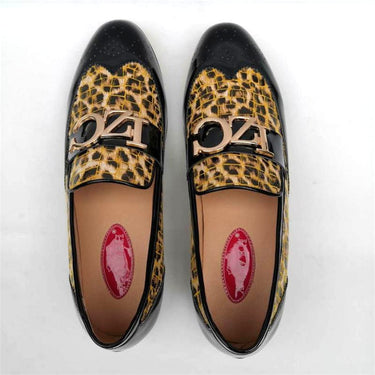 Spring Autumn Mens Loafers Hand Painted Slip On Business Shoes  -  GeraldBlack.com