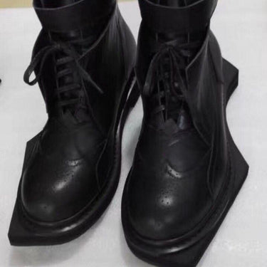 Spring Autumn Runway Fashion Genuine Leather Vintage Ankle Boots for Men  -  GeraldBlack.com