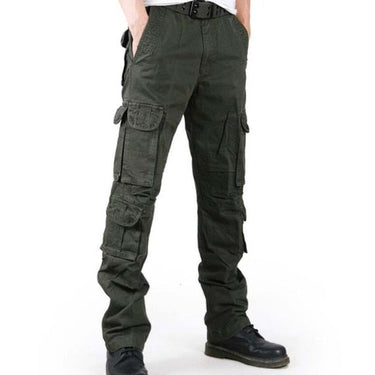 Spring Autumn Women's Loose Multi-pocket Straight Cargo Pants Trousers - SolaceConnect.com