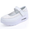 Spring Autumn White Women Swing Slip-on Shallow Mocasines Round Toe Solid Casual Shoes  -  GeraldBlack.com