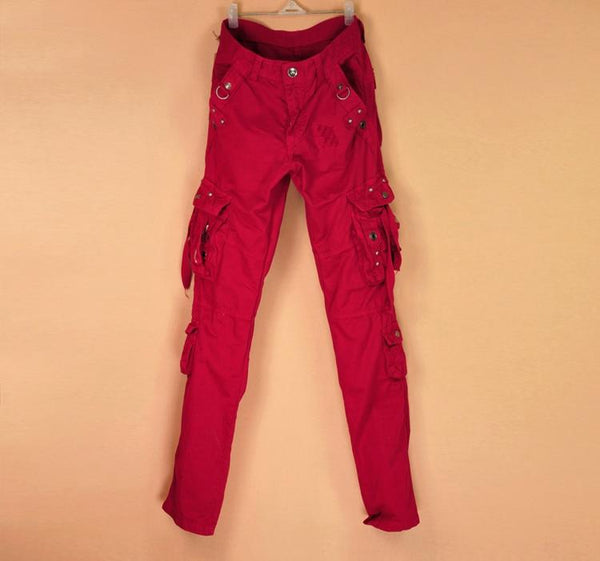 Spring Autumn Women's Camouflage Loose Baggy Pants Cargo Jeans Pants  -  GeraldBlack.com