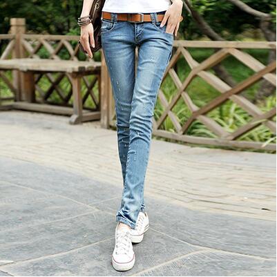 Spring Fashion casual plus size female students cotton Stretch skinny pencil jeans clothing  -  GeraldBlack.com