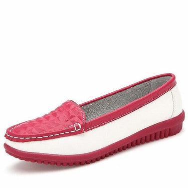 Spring Moccasins Women's Cow Leather Round Toe Slip-on Flats Loafers - SolaceConnect.com