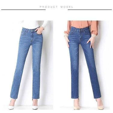 Jeans black white blue harem straight pants washed denim pants female spring summer loose casual - SolaceConnect.com