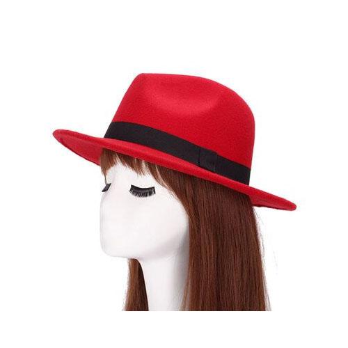 Spring Summer Pure Wool Felt Fedoras Hats Femme Cap for Women &amp; Men - SolaceConnect.com