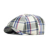 Spring Summer Thin Duckbill Octagonal Hat Peaked Cap Classic Plaid Newsboy Cap boina masculina  -  GeraldBlack.com