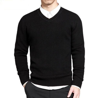 Spring Wear V-neck Cotton Knitted Thin Sweater and Pullovers for Men  -  GeraldBlack.com