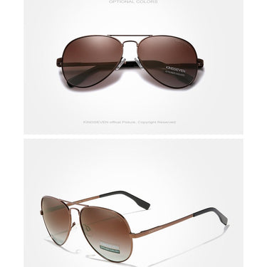 Square Men's Aluminum Polarized UV400 Anti-reflective Mirror Sunglasses - SolaceConnect.com