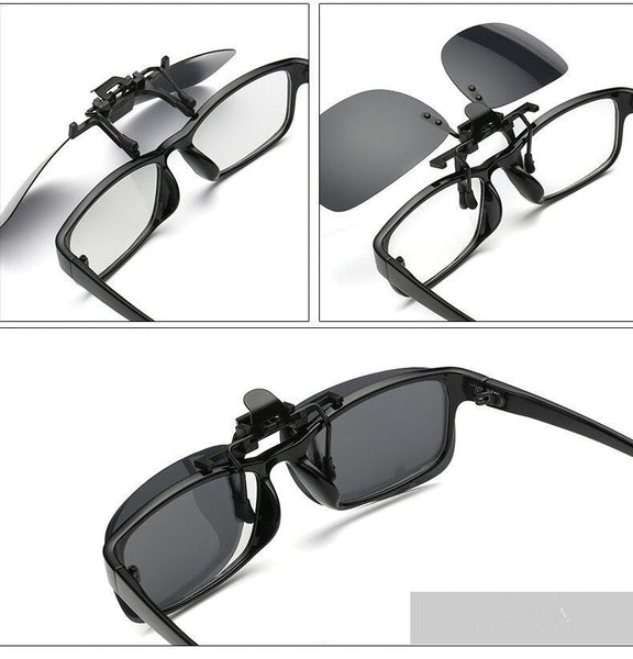 Square Polarized Clip On Oversized Sunglasses for Women and Men  -  GeraldBlack.com