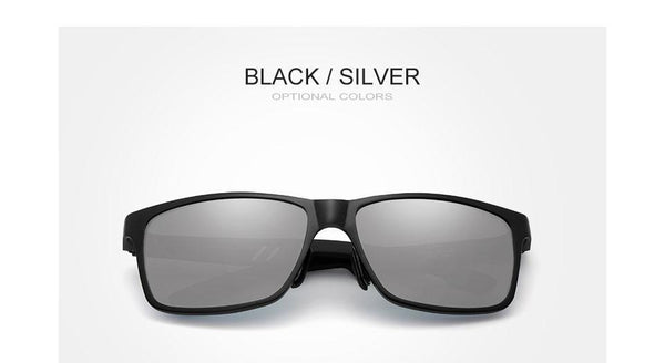 Square Style Men's UV400 Anti-reflective Polarized Lens Sunglasses Eyewear - SolaceConnect.com