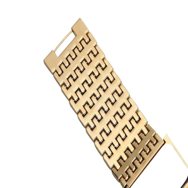 Stainless Steel Chain Fashion Gold Quartz Square Watch for Women  -  GeraldBlack.com