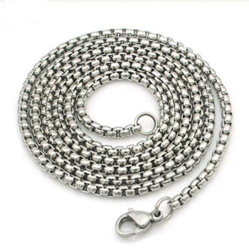 Stainless Steel Link Chain Geometric Fashion Necklaces for Men Women - SolaceConnect.com