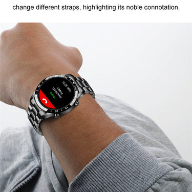 Stainless Steel Luminous Chronograph LED Display Smart Watch for Men  -  GeraldBlack.com