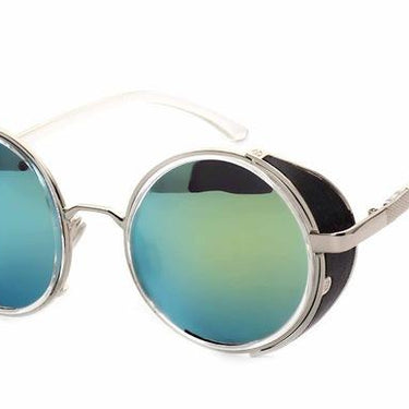 Steampunk Round Fashion Metal Designer Coated Unisex Sunglasses - SolaceConnect.com