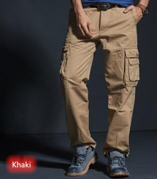 Straight Cargo Loose Casual Men's Baggy pants Plus Size 38 Seasons Trousers Bottoms  jogger  -  GeraldBlack.com