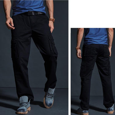 Straight Cargo Loose Casual Men's Baggy pants Plus Size 38 Seasons Trousers Bottoms  jogger  -  GeraldBlack.com