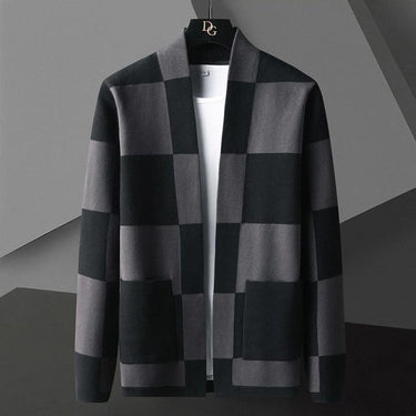 Streetwear British Style Autumn Men's O-Neck Knitted Cardigan Jacket Sweater - SolaceConnect.com