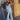 Streetwear Denim Hole Ripped Vintage Flare Highwaist Jeans Pants for Women  -  GeraldBlack.com