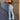 Streetwear Denim Hole Ripped Vintage Flare Highwaist Jeans Pants for Women  -  GeraldBlack.com