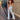 Streetwear Denim Hole Ripped Vintage Flare Highwaist Jeans Pants for Women  -  GeraldBlack.com