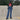Streetwear Vintage Style Straight Highwaist Plaid Jeans Pants for Women  -  GeraldBlack.com