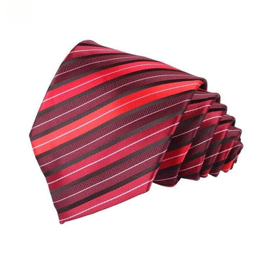 Striped Silk Jacquard Woven Classic Groom Neck Tie for Men  -  GeraldBlack.com