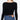 Stylish Black Color V-neck Front Knotted Crop Sweater for Women - SolaceConnect.com