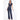 Stylish Denim Stretch Fashion Women's Navy Color Back Zipper Jumpsuit  -  GeraldBlack.com