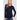 Stylish Fashion Women's Navy Color Long Sleeves Henley Thermal Top  -  GeraldBlack.com