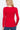 Stylish Fashion Women's Red Long Sleeves Henley Thermal Top Shirt - SolaceConnect.com