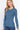 Stylish Fashion Women's Steel Blue Long Sleeves Henley Thermal Top - SolaceConnect.com