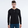 Stylish Luxury Fashion Men's Slim Fit Long Sleeve V Neck Cotton T-Shirts - SolaceConnect.com