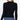 Stylish Women's Black Notched Collar Long Sleeves Zippered Sweater - SolaceConnect.com