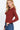 Stylish Women's Brick Notched Collar Long Sleeves Zippered Sweater - SolaceConnect.com