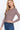 Stylish Women's Dusk Mauve Notched Collar Long Sleeves Zippered Sweater - SolaceConnect.com