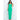 Stylish Women's Solid Green Color V-neck Sleeveless Racer Back Maxi Dress  -  GeraldBlack.com