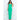 Stylish Women's Solid Green Color V-neck Sleeveless Racer Back Maxi Dress  -  GeraldBlack.com