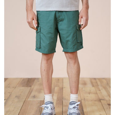 Summer 100% Cotton Multi-pockets Loose Knee Length Cargo Shorts for Men - SolaceConnect.com