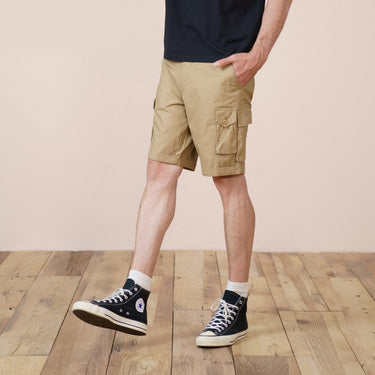 Summer 100% Cotton Multi-pockets Loose Knee Length Cargo Shorts for Men  -  GeraldBlack.com