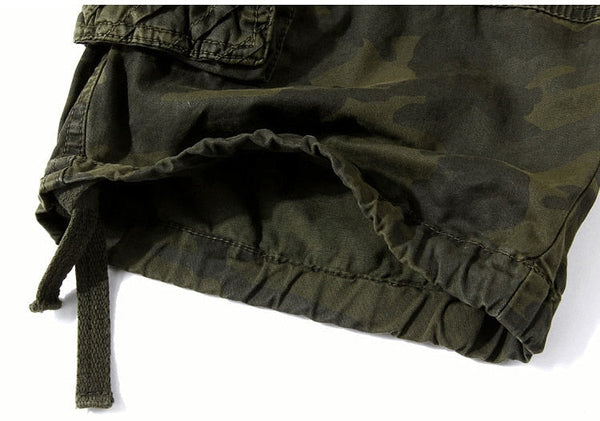 Summer Casual Men's Military Camouflage Loose Cargo Shorts Pants - SolaceConnect.com