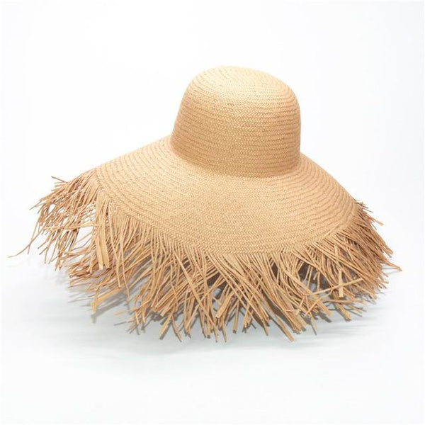 Summer Casual Style Female Paper Big Brim Wide Anti UV Sun Beach Hat  -  GeraldBlack.com