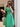 Summer elegant party dresses suit collar slim green button short sleeve fashion professional dress  -  GeraldBlack.com