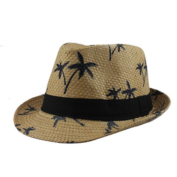 Summer Fashion Unisex Casual Panama Beach Style Straw Sun Hats - SolaceConnect.com