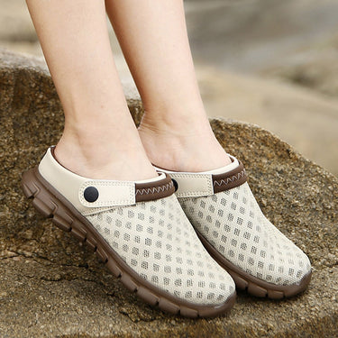 Summer Fashion Women Aqua Sandals Air Mesh Casual Plus Size Outdoor Beach Slip-on Shoes  -  GeraldBlack.com