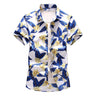 Summer Men Beach Shirts Multiple colors man Slim fit casual Hawaiian Beach Short Sleeve shirt  -  GeraldBlack.com