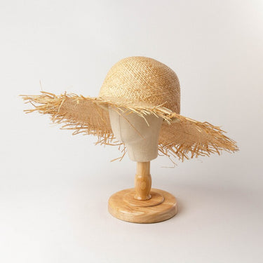 Summer Raffia Big Brim UV Floppy Beach Sun Hat for Cooling Children Parents<br>  -  GeraldBlack.com