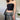 Summer Sexy Women's Black Bustier Hollow Out Buckle Strapless Crop Top - SolaceConnect.com